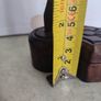 1920s Vintage Handmade 2 Compartment Wooden Box Rich Patina Collectible Image 9