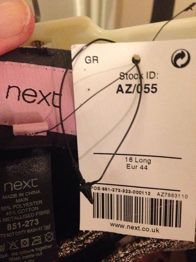 Bnwt trousers from next - sz 16