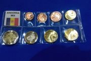 Uncirculated Andorra mix coin set
