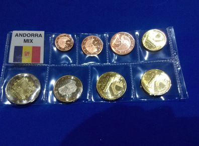 Uncirculated Andorra mix coin set