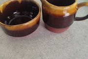 Vintage Shannon Handmade Studio Pottery Milk Jug Sugar Bowl