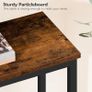 Slim Console Table with Storage, Narrow Console Table for Hallway, Industrial Hallway Table, Slim Sofa Table for Living Room, Bedroom, Rustic Brown and Black Image 3