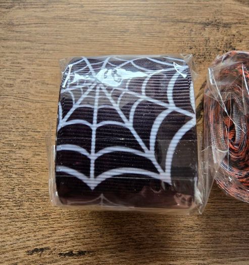 Halloween ribbon - spiderweb