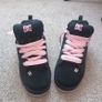 Brand New DC Shoes Women's Court Graffik (Black/Pink) Image 3