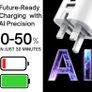 USB C and USB Plug, 38W Charging Adapter, 3 Pin UK Mains, Foldable, Travel, Super Fast Charger, for iPhone 16, 15, 14, 13, 12, 11 Pro Max, XS, XR, 8, SE, iPad, Samsung, Google Pixel, Multi-Device, PD Image 6