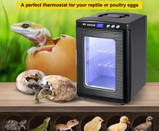 Egg Incubator Reptile Incubator 25L Scientific Lab Incubator Digital Incubator Cooling and Heating 5-42C Reptile Egg Incubator 12V/110V Work for Small Reptiles