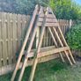 Wooden Swing Set with Slide + Swing Accessories Image 2