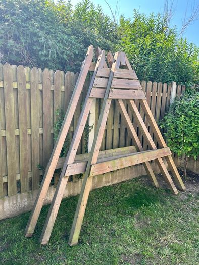 Wooden Swing Set with Slide + Swing Accessories