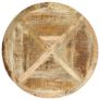 Dining Table Round 120x76 cm Solid Mango Wood Image 2