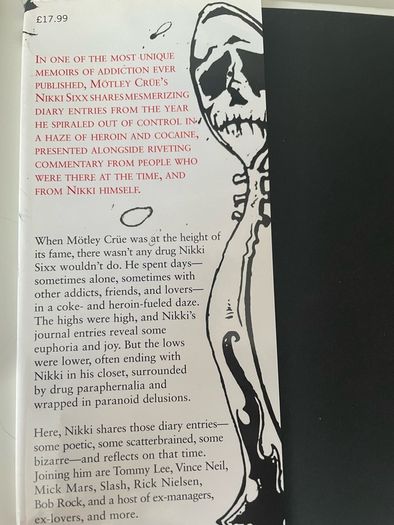 Nixxi Sixx (Motley Crue) - The Heroin Diaries: a Year in the Life of a Shattered Rock Star (Hardback First Press)