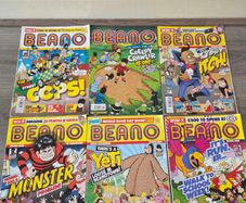 194 Beano Magazines + Large Poster