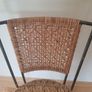 Stunning Design Show Piece Wrought Iron and Rattan Chair Image 4