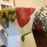 Vintage Dartington Pottery "Poppy" pattern jug and bowl set designed by Janice Tchalenko Image 3
