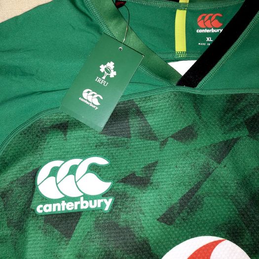 Player Issue Ireland (XL) Rugby Jersey Test Shirt IRFU Eire Irish Canterbury Green GPS World Cup St Patricks Day Paddys Day Extra