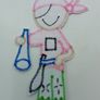 Pirate Girl Applique Patch  16 cm Image 2