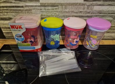 4 NUK Action Cups