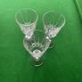 3 dainty Crystal small wine glasses Image 2