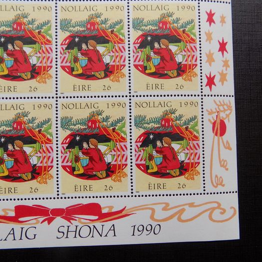 Ireland 1990.Christmas Stamp Sheetlet.Commemorative.MNH.
