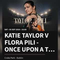 2 Katie Taylor fight tickets croke park 05/09 lower davin