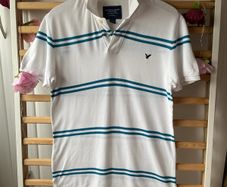 polo Tshirt American white striped 100% cotton xsmall