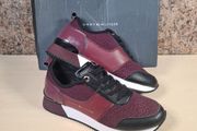 Women's Tommy Hilfiger City Iconic Knitted Trainers  Runners Purple Burgundy Size Uk 5 Eu 38