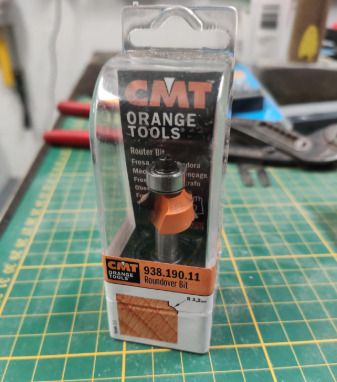 CMT Orange Tools 8mm Concave beading router bit -  HM R S 8 D 19.1 3.2