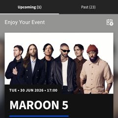 Maroon 5 Tickets x 2
