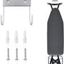 Ironing Board Hanger, Metal Ironing Board Hook, Ironing Boards Wall Mounted Holder, Large & Small Ironing Board Storage Wall Bracket Storage Hook for Hanging, White Image 2
