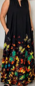Stunning black butterfly Dress size 20/22