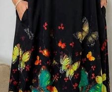 Stunning black butterfly Dress size 20/22