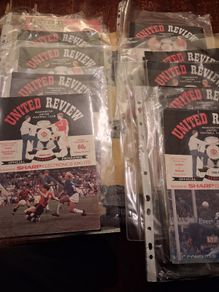 Manchester Utd - 64 Old Trafford football programmes from the 1980s