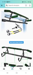 Pull up bar and suspension straps