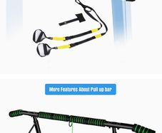 Pull up bar and suspension straps
