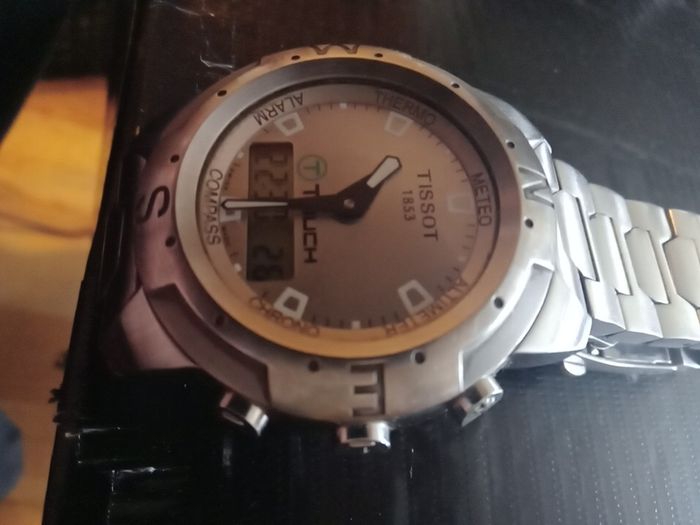 tissot t-touch titanium quartz watch