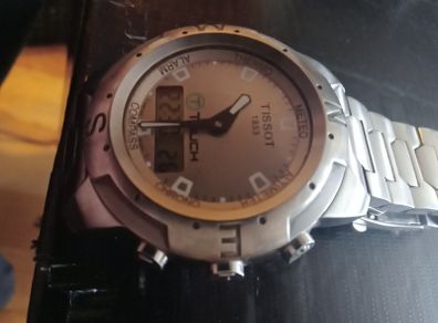 tissot t-touch titanium quartz watch