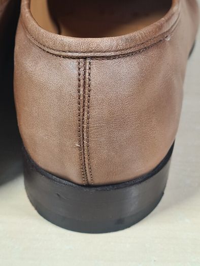 mens BARKER TORQUAY slip on shoes Brown Burnished Calf Size UK 7.5 EU 41.5 moccasin boat shoes