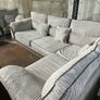Corduroy corner sofa set with chair Image 5