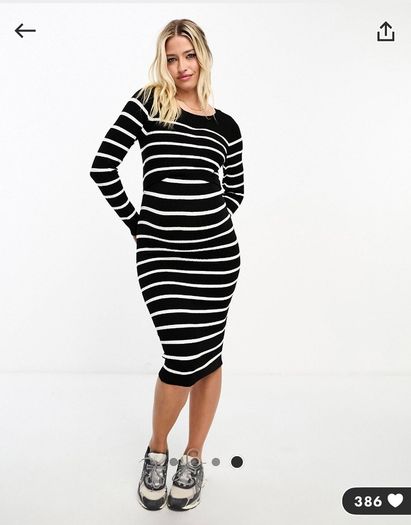 Mamalicious NEW maternity and nursing ribbed dress