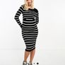 Mamalicious NEW maternity and nursing ribbed dress Image 4