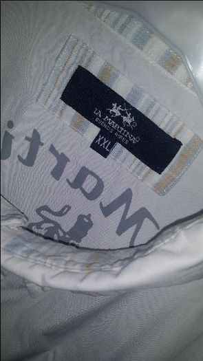 Genuine La Martina white sports embroidered shirt size XXL