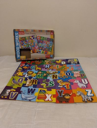 Traditionally Crafted Wood Works large Wooden Floor Puzzle