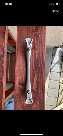 Matt nickel grey knobs and handles for cupboards or doors