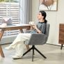 Upholstered Armchair, Accent Chair, Modern Design, Swivel, up to 120 kg, Dark Gray Image 5