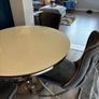 Round Dining Table & 4 Velvet Chairs Image 5