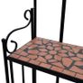 Plant Stand Plant Display Terracotta Colour Mosaic Pattern Image 3