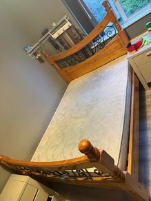 Solid double bed