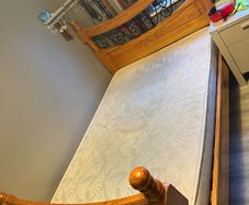 Solid double bed