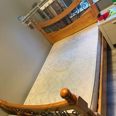 Solid double bed