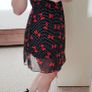 Navy Polka Dot Mini Dress with Bows - Size 6 Image 5
