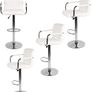 Set Of 4 Bar Stools Bar Stool Computer Swivel Chair Foot Rest Bar Stool Image 3